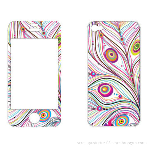 Inner Printed Screen Protector for iPhone 5, Long Lasting Protection and Not Fall Off
